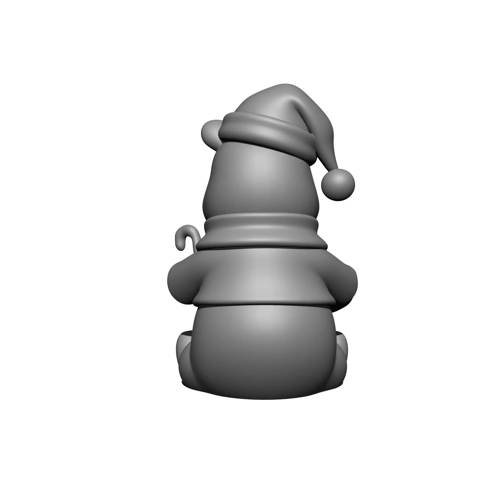 Winnie the Pooh at Christmas 3D print model_3