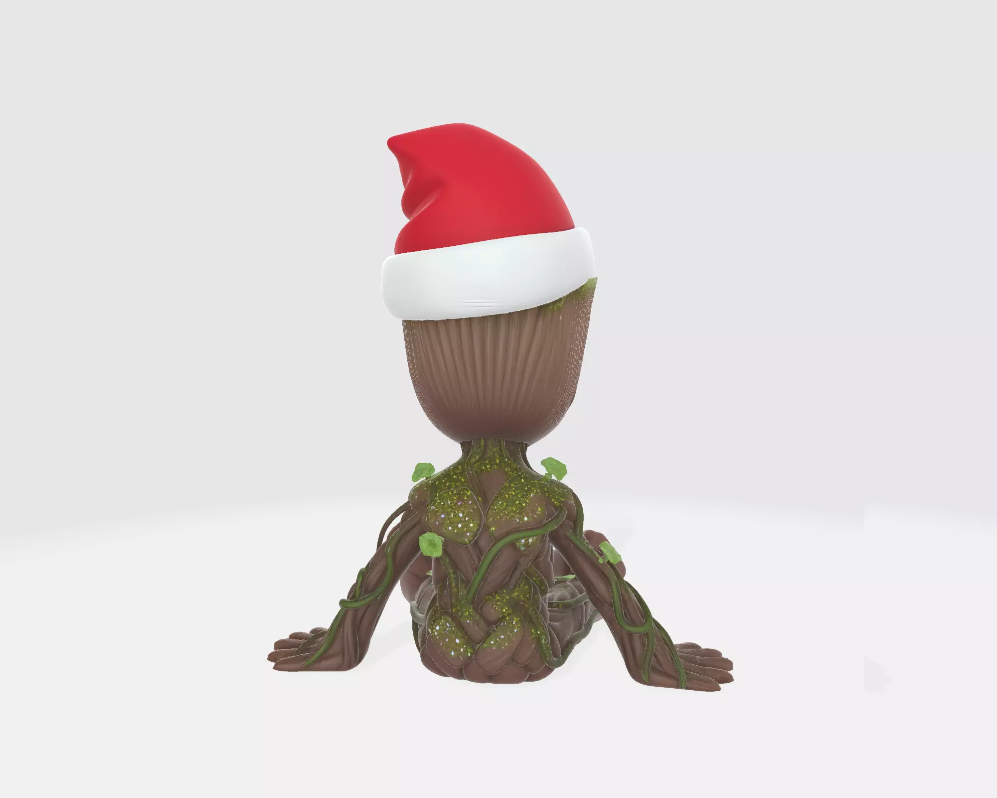 Groot with Santa Hat Cute Baby Groot Christmas Groot Figurine 3D print model_6