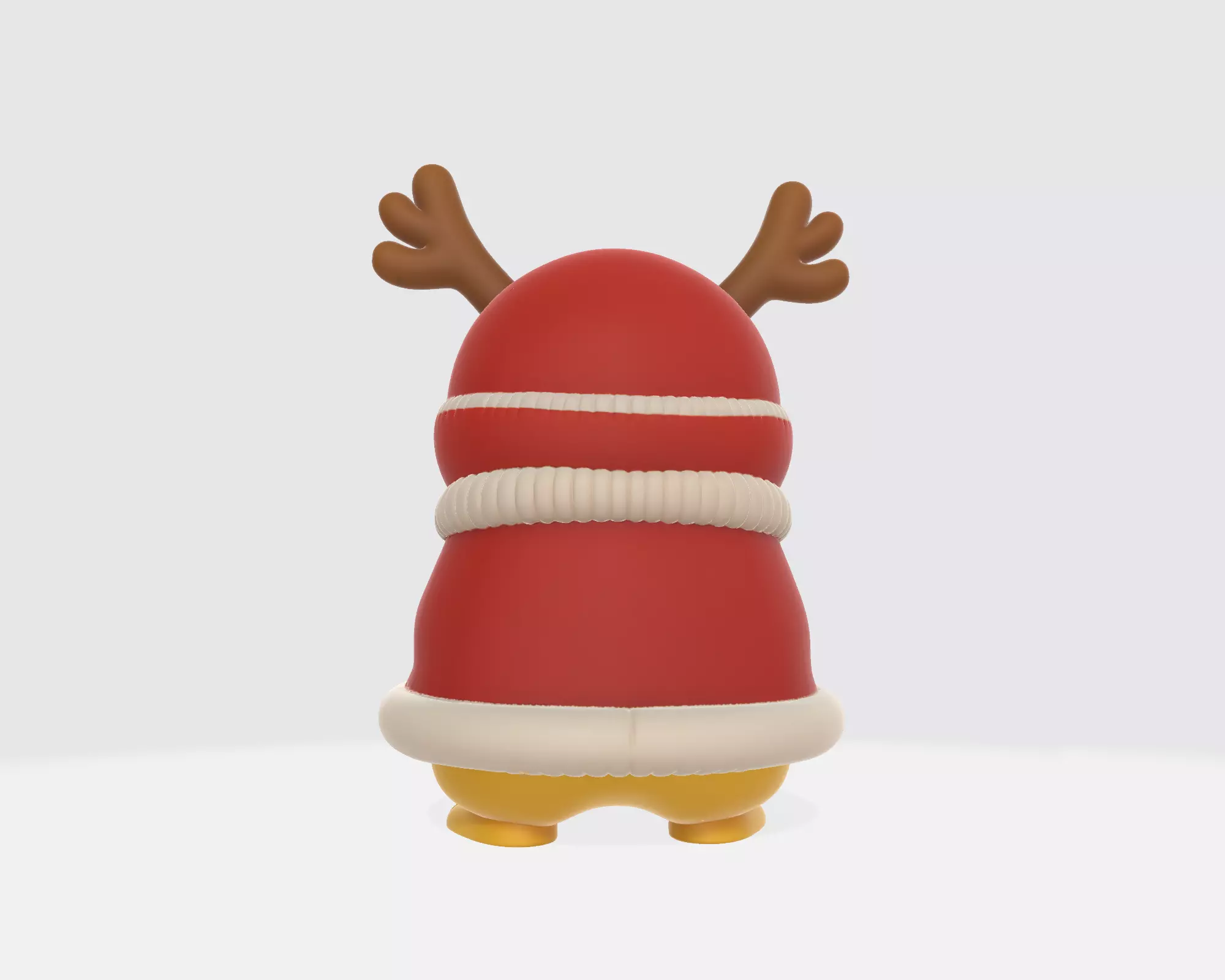 Reindeer Pikachu Christmas 3D Print Festive Pikachu Figurine 3D print model_7