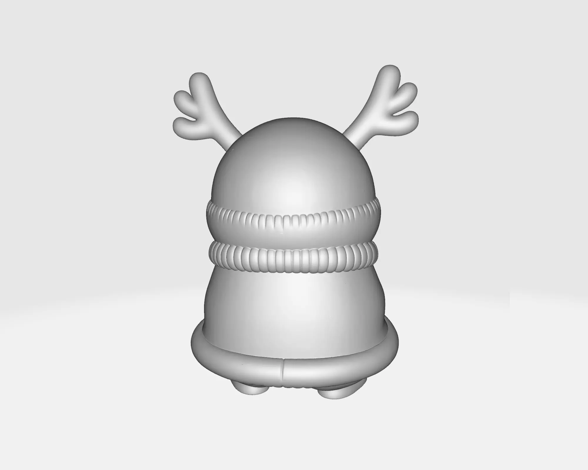 Reindeer Pikachu Christmas 3D Print Festive Pikachu Figurine 3D print model_4