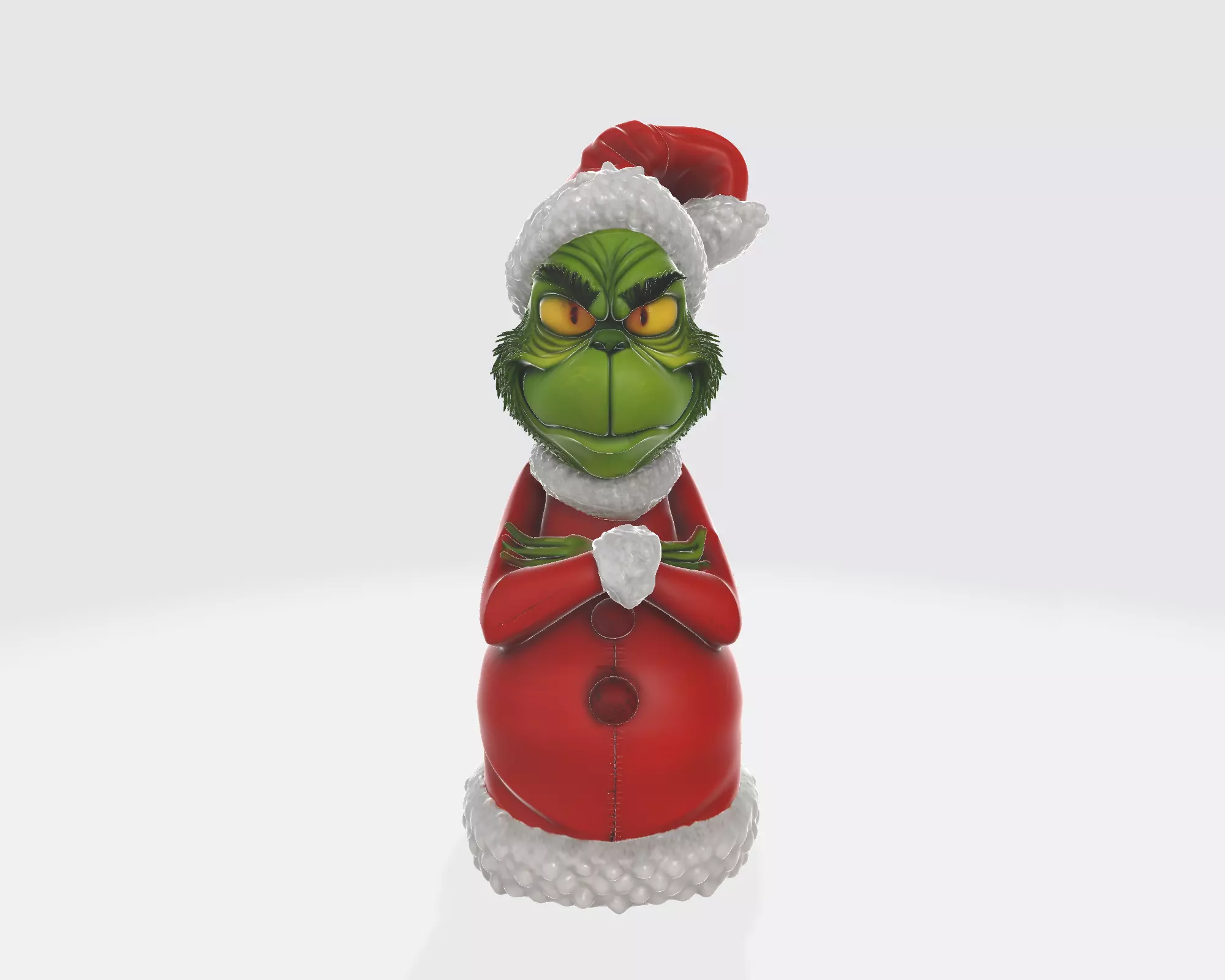 Grinch 3D Printed Figurine Funny Christmas Decor Holiday 3D print model_0