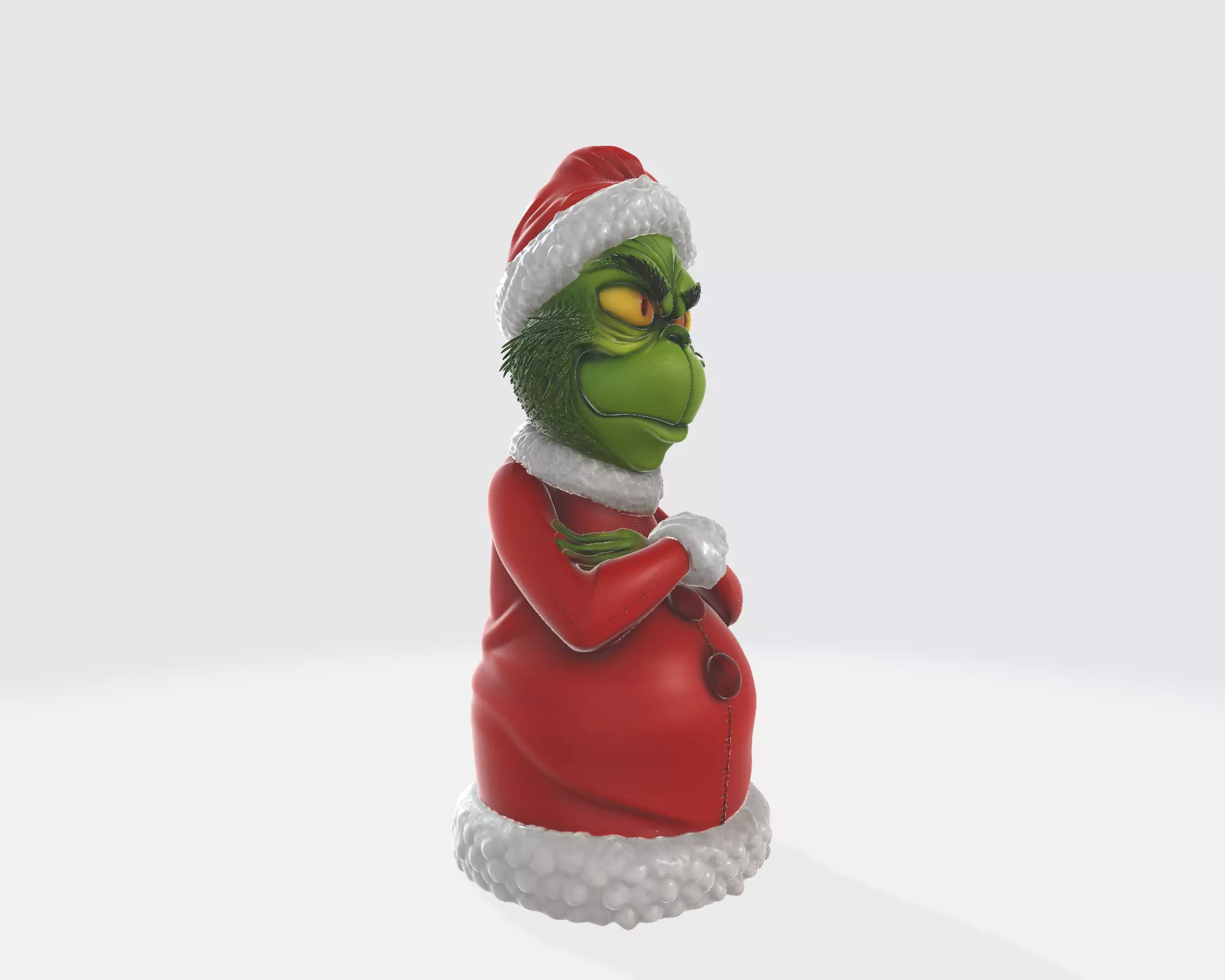 Grinch 3D Printed Figurine Funny Christmas Decor Holiday 3D print model_7