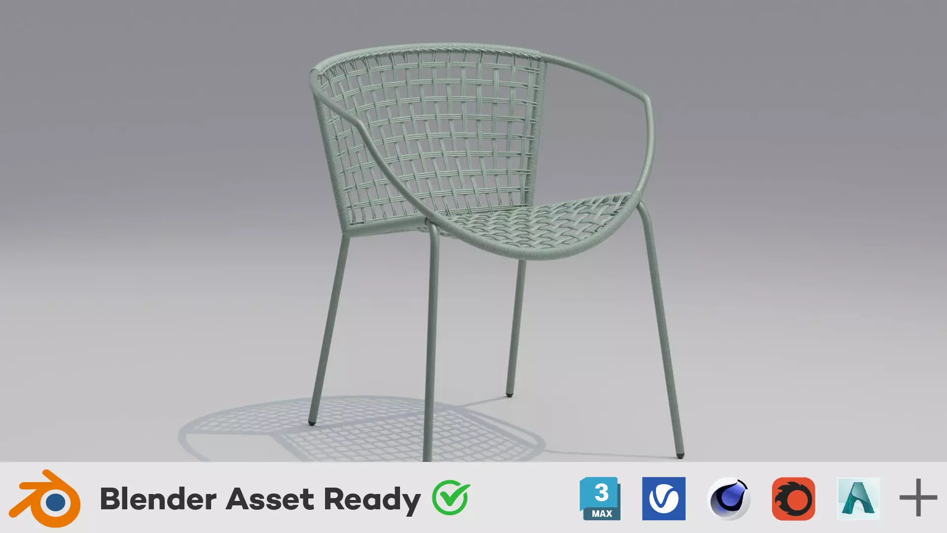 Sophia Sage Outdoor Dining Armchair 3D model