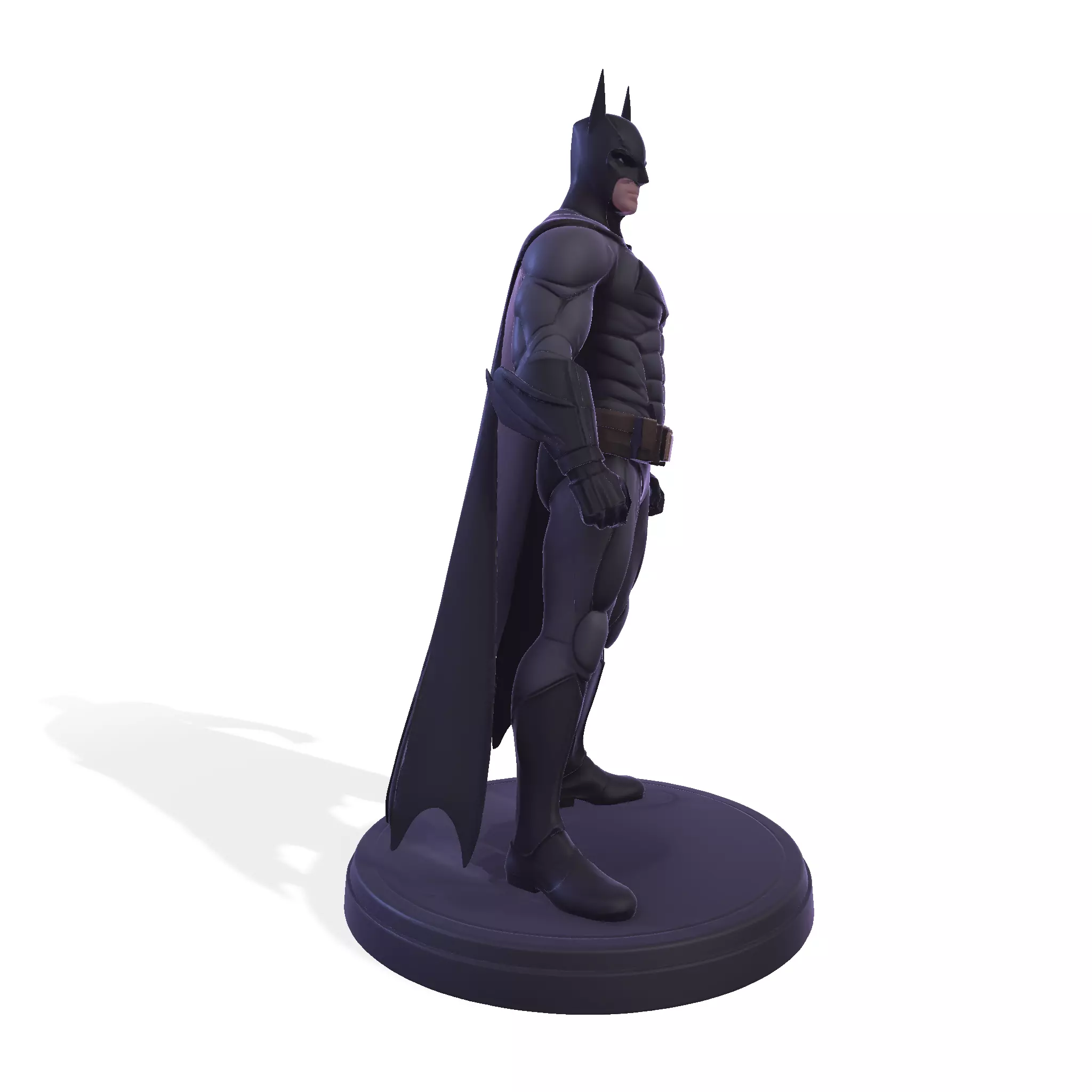 Dark Vigilante  High Poly 3D Print Figurine 3D print model_2