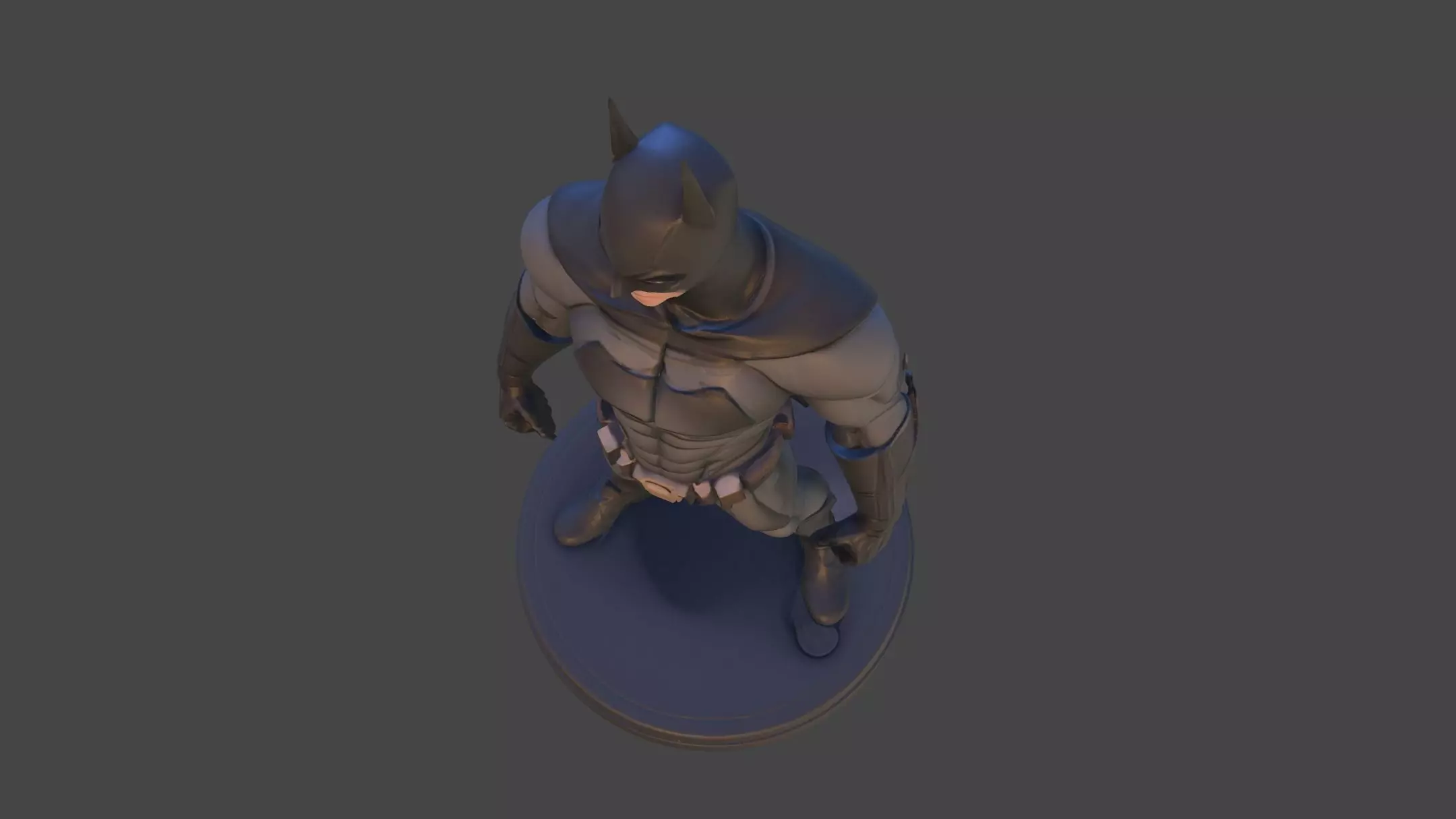 Dark Vigilante  High Poly 3D Print Figurine 3D print model_10