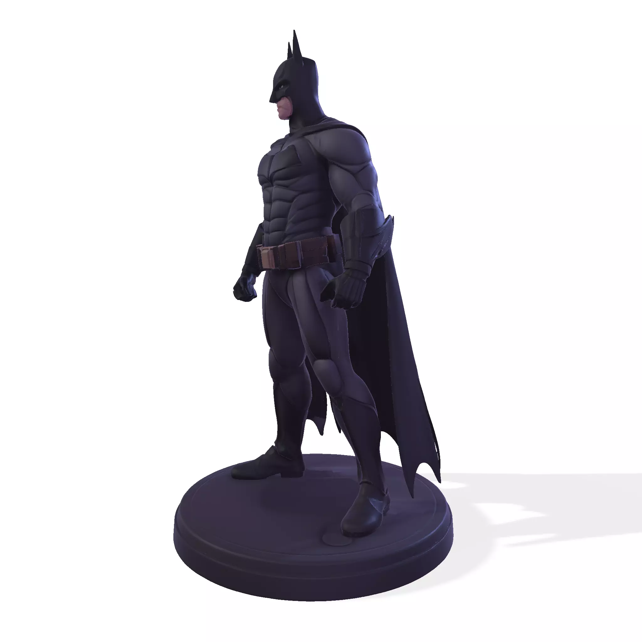 Dark Vigilante  High Poly 3D Print Figurine 3D print model_1