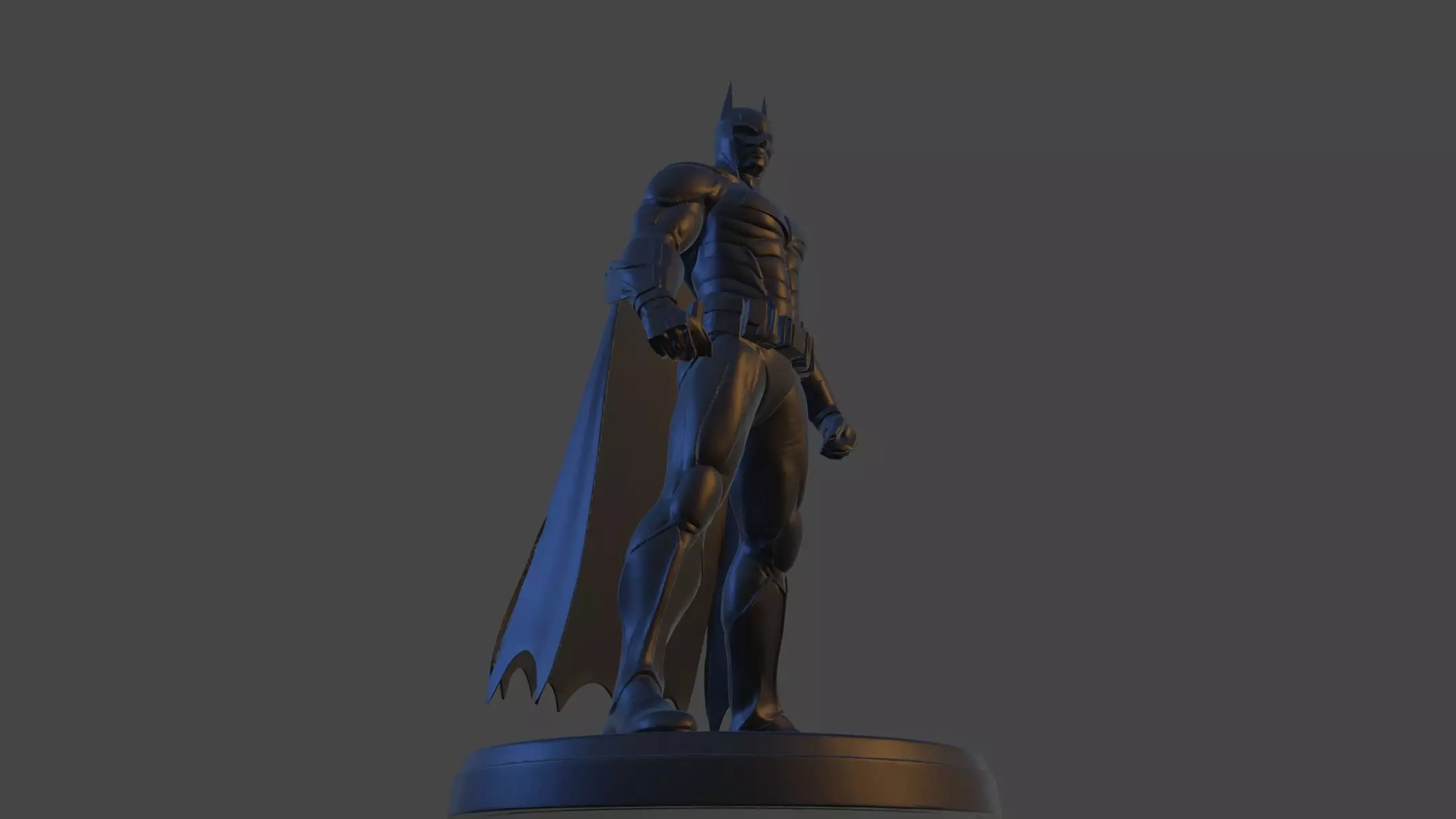 Dark Vigilante  High Poly 3D Print Figurine 3D print model_27