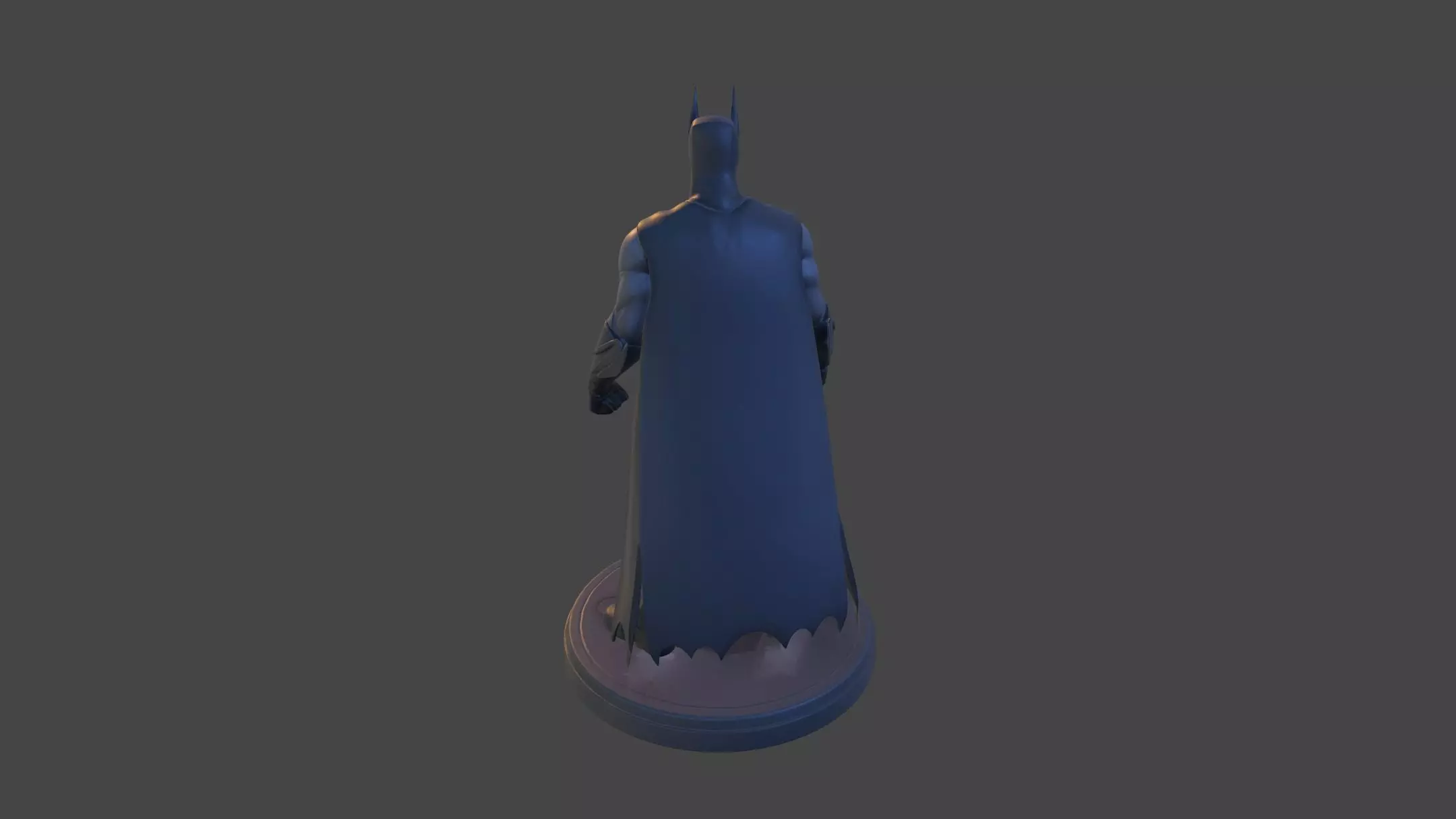 Dark Vigilante  High Poly 3D Print Figurine 3D print model_38