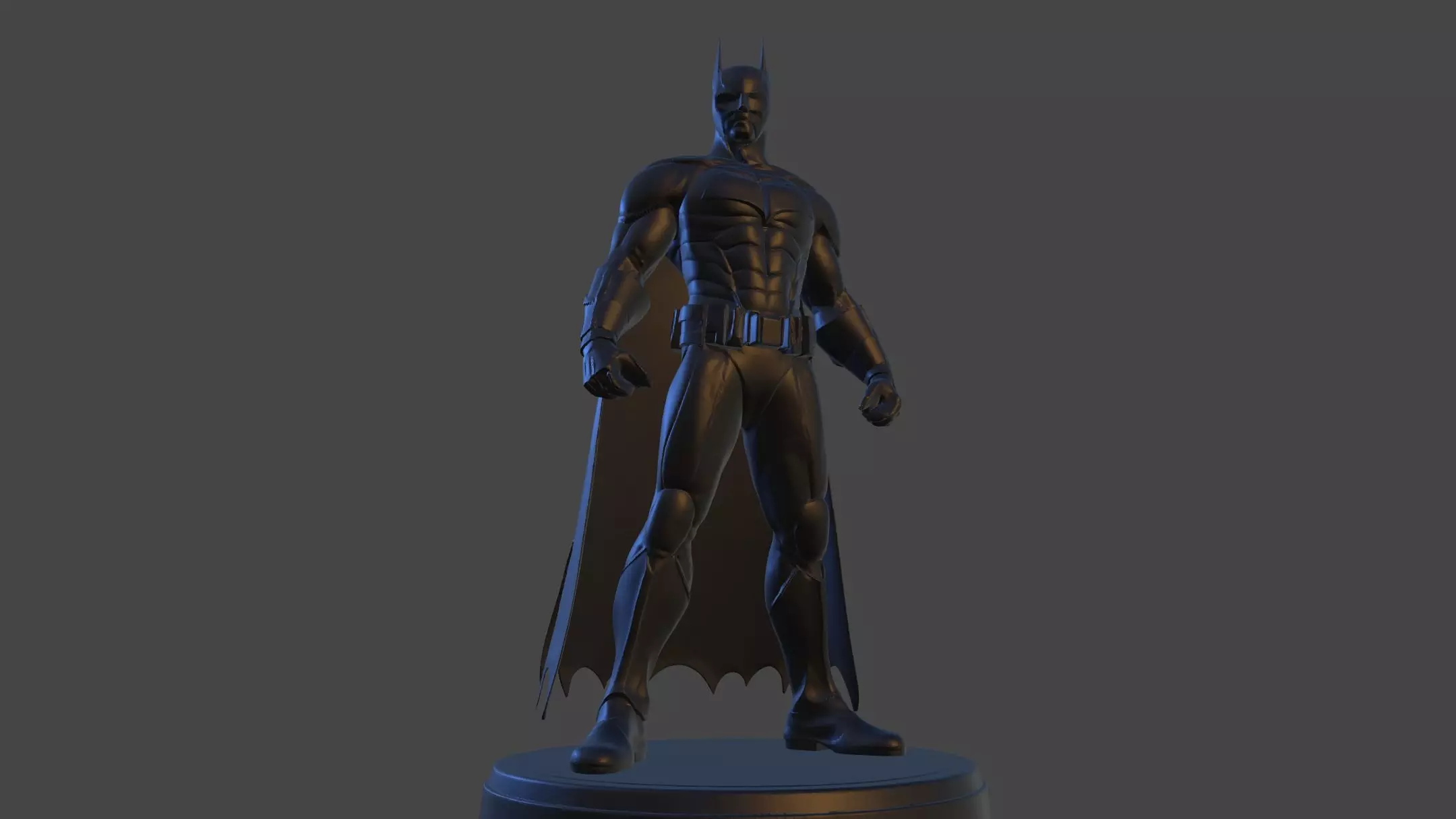 Dark Vigilante  High Poly 3D Print Figurine 3D print model_22