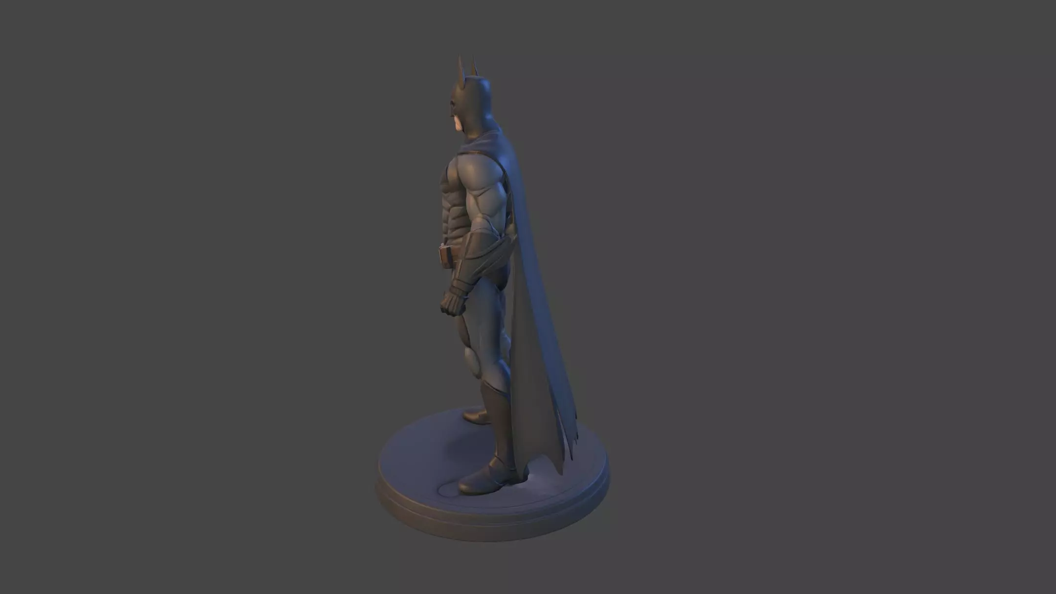Dark Vigilante  High Poly 3D Print Figurine 3D print model_36