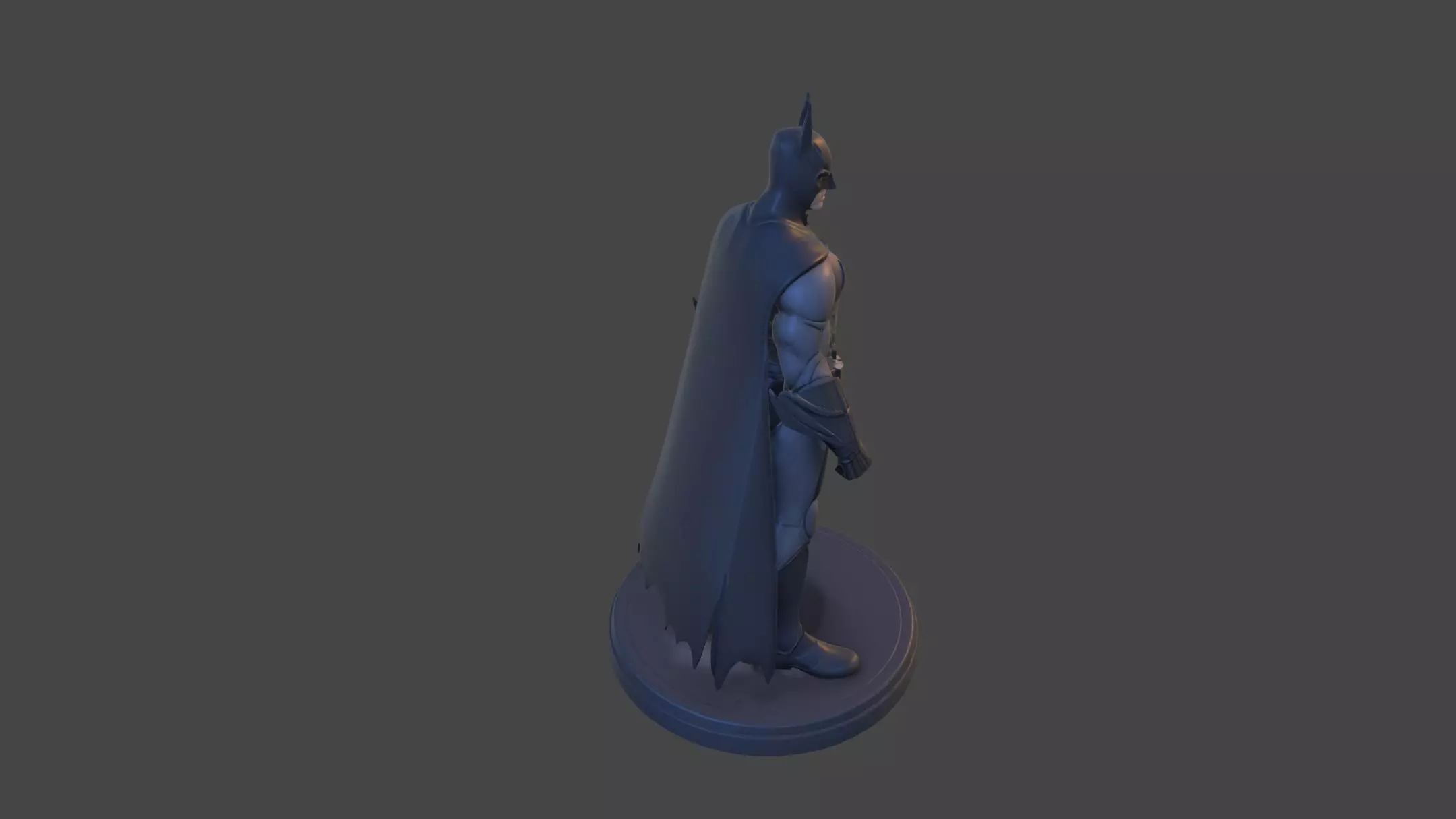 Dark Vigilante  High Poly 3D Print Figurine 3D print model_6