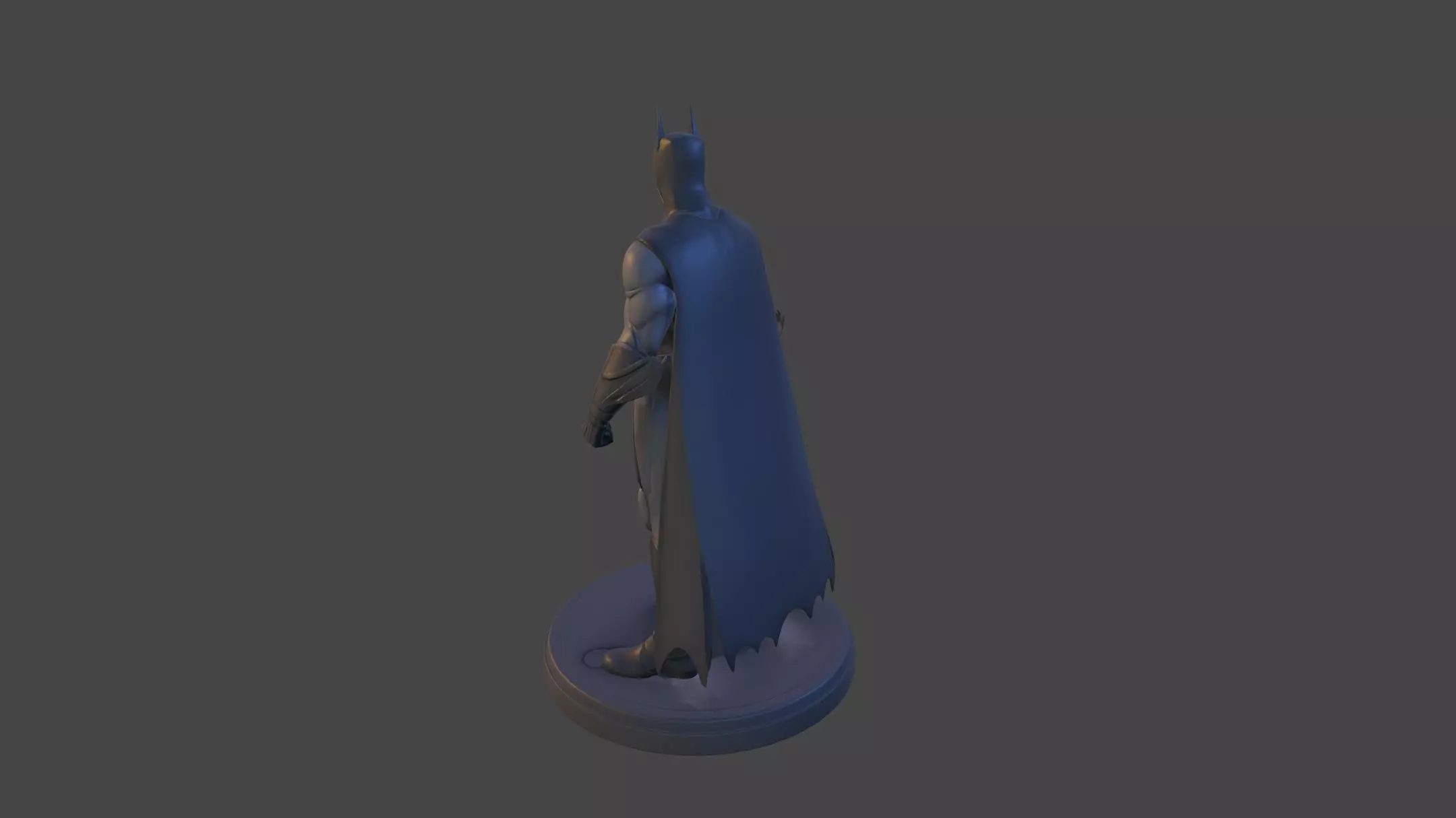 Dark Vigilante  High Poly 3D Print Figurine 3D print model_37