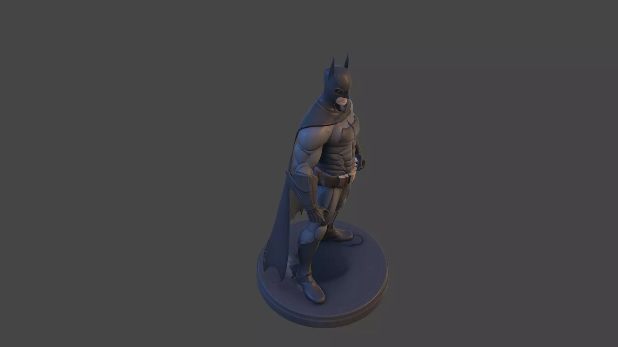 Dark Vigilante  High Poly 3D Print Figurine 3D print model_7