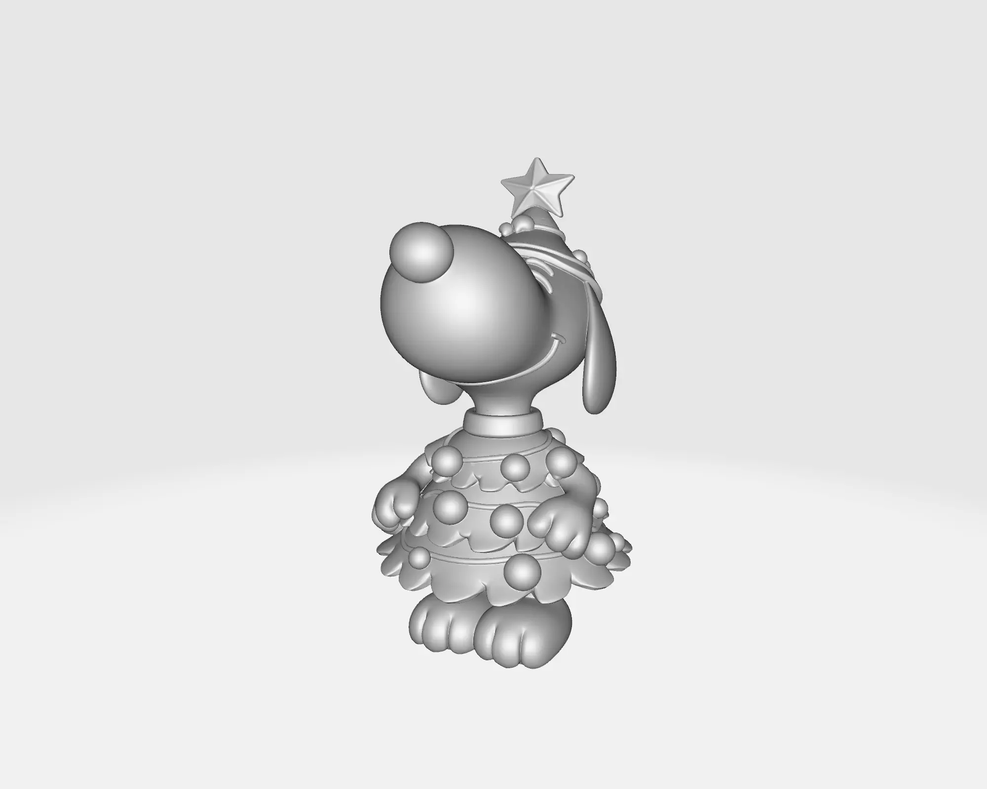 Enesco Jim Shore Snoopy Christmas Tree 3D Print 3D print model_2