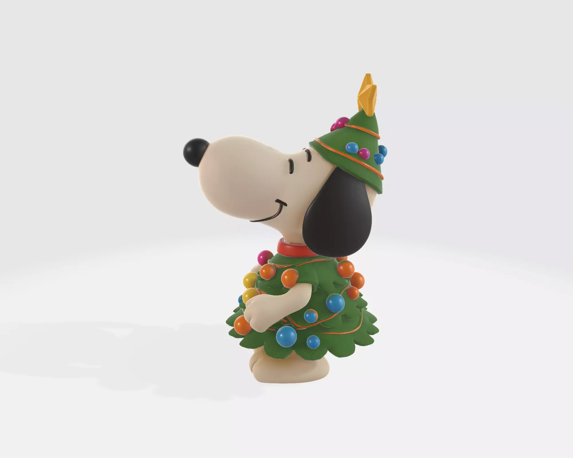 Enesco Jim Shore Snoopy Christmas Tree 3D Print 3D print model_7