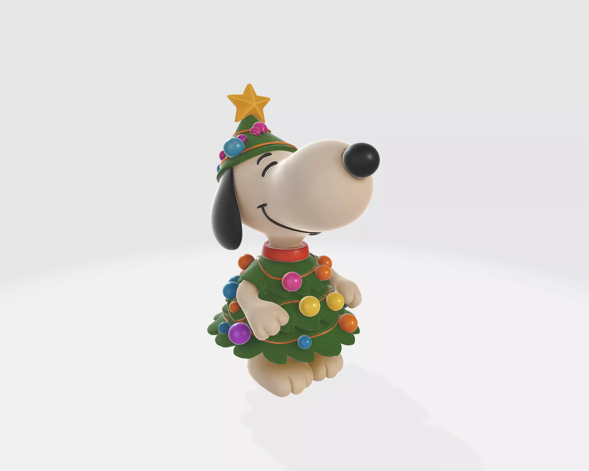 Enesco Jim Shore Snoopy Christmas Tree 3D Print 3D print model_5