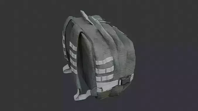 Olive Tactical Backpack with MOLLE Straps and Pouches