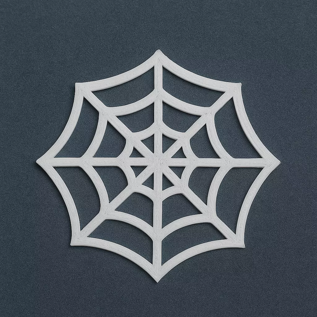 Halloween Spiderweb Coaster 3D print model_0