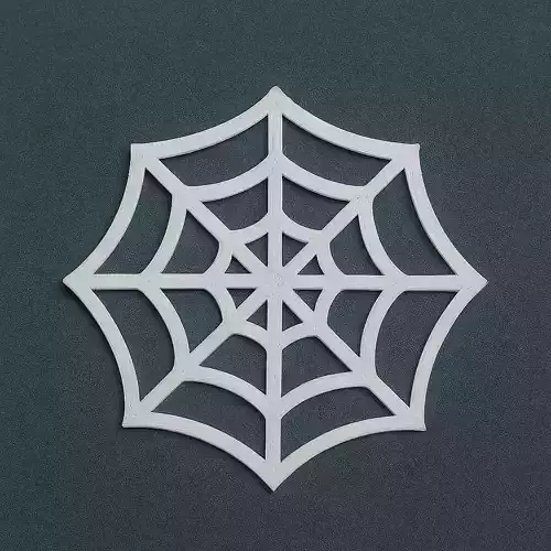 Halloween Spiderweb Coaster 3D print model