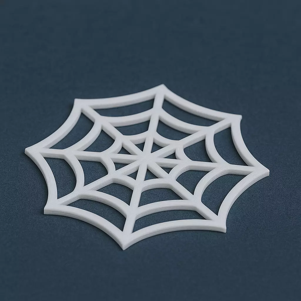 Halloween Spiderweb Coaster 3D print model_1