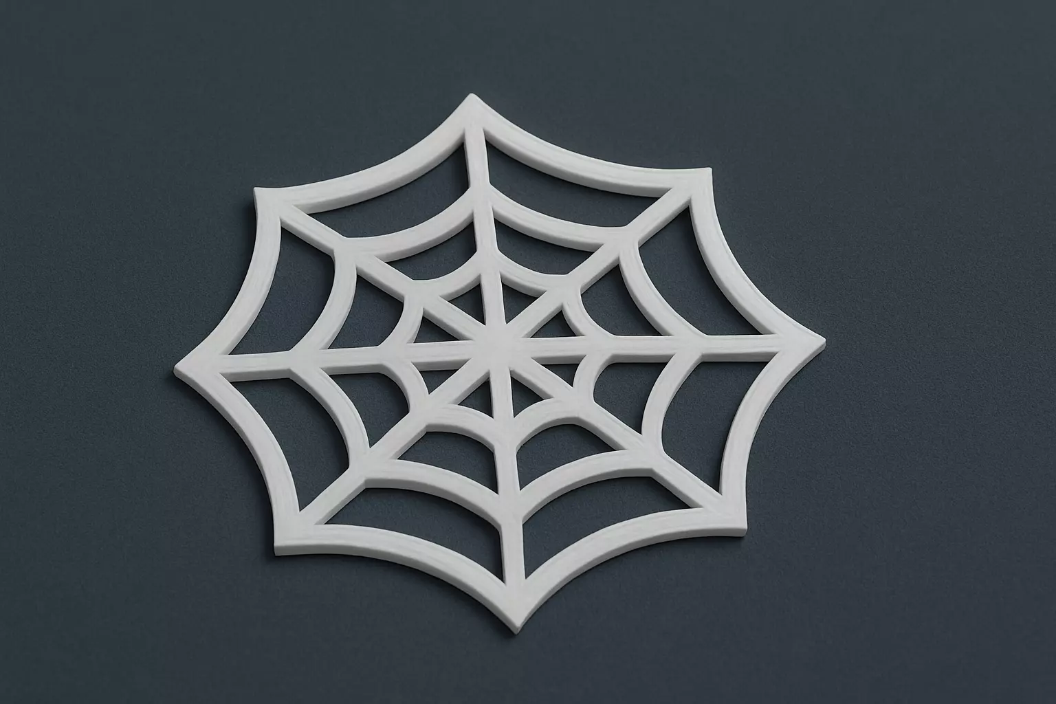 Halloween Spiderweb Coaster 3D print model_2
