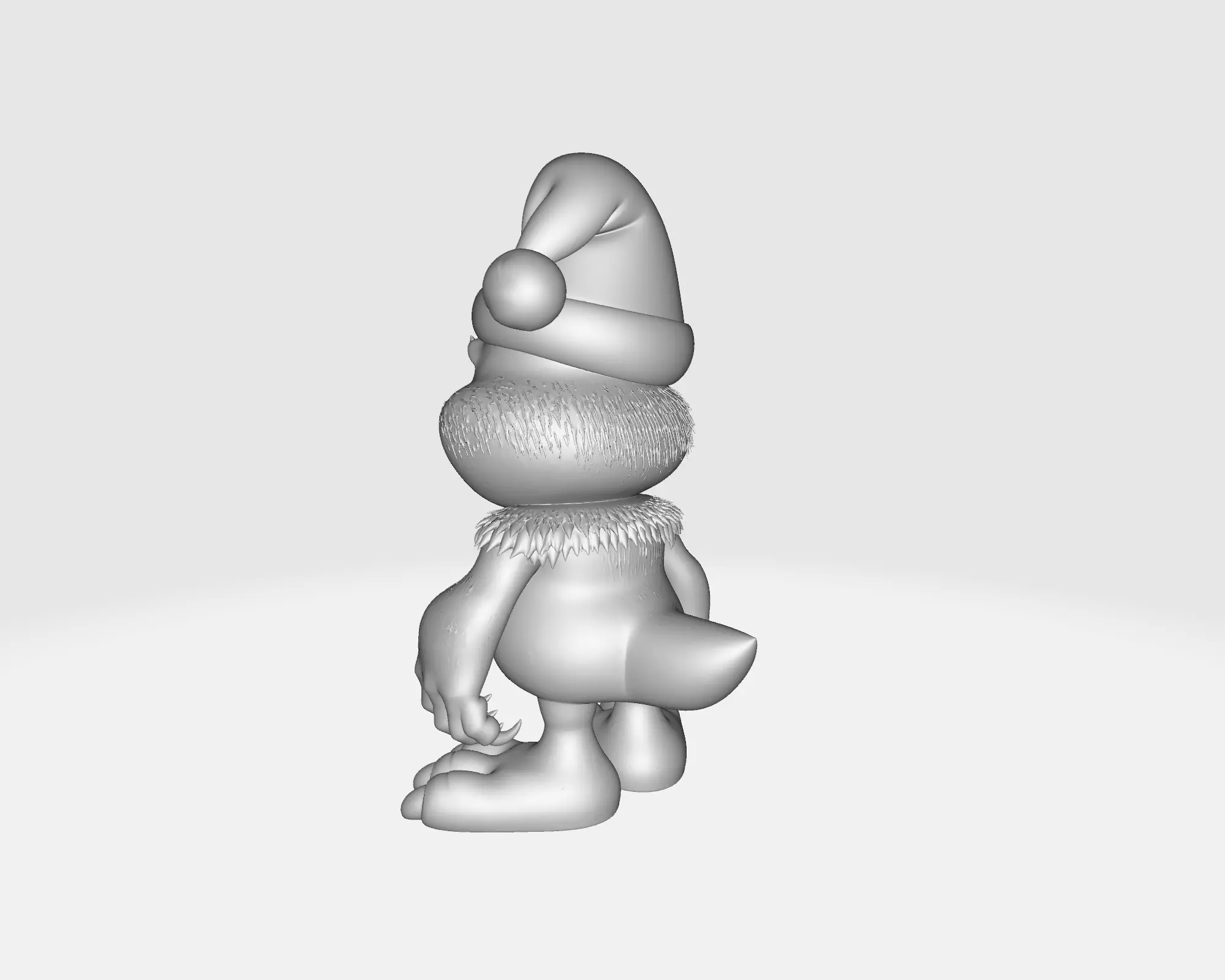 Grinch Christmas Figurine Festive Green Monster Holiday Decor 3D print model_3