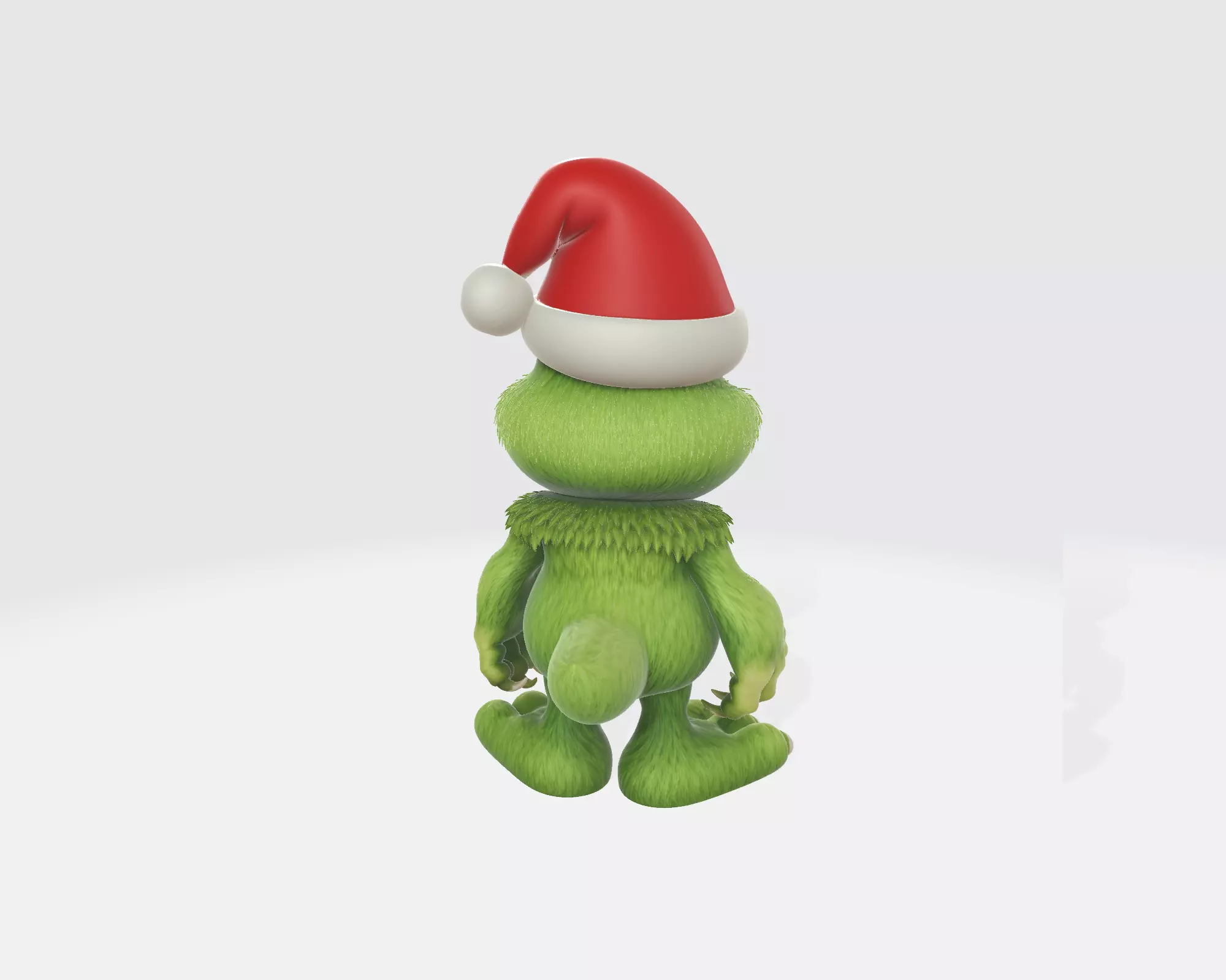 Grinch Christmas Figurine Festive Green Monster Holiday Decor 3D print model_6