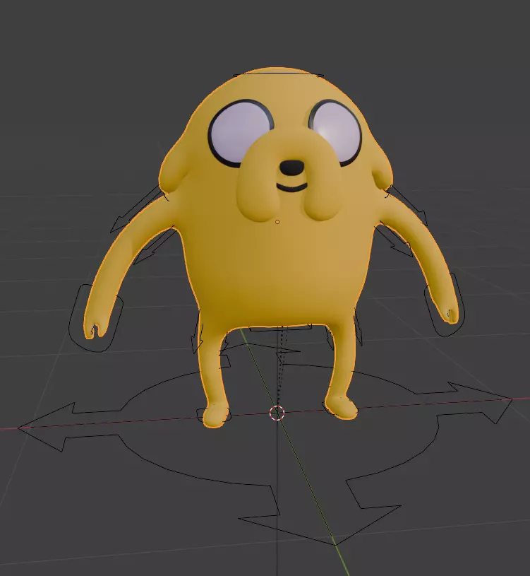 Jake the Dog Adventure Time Free low-poly 3D model_1