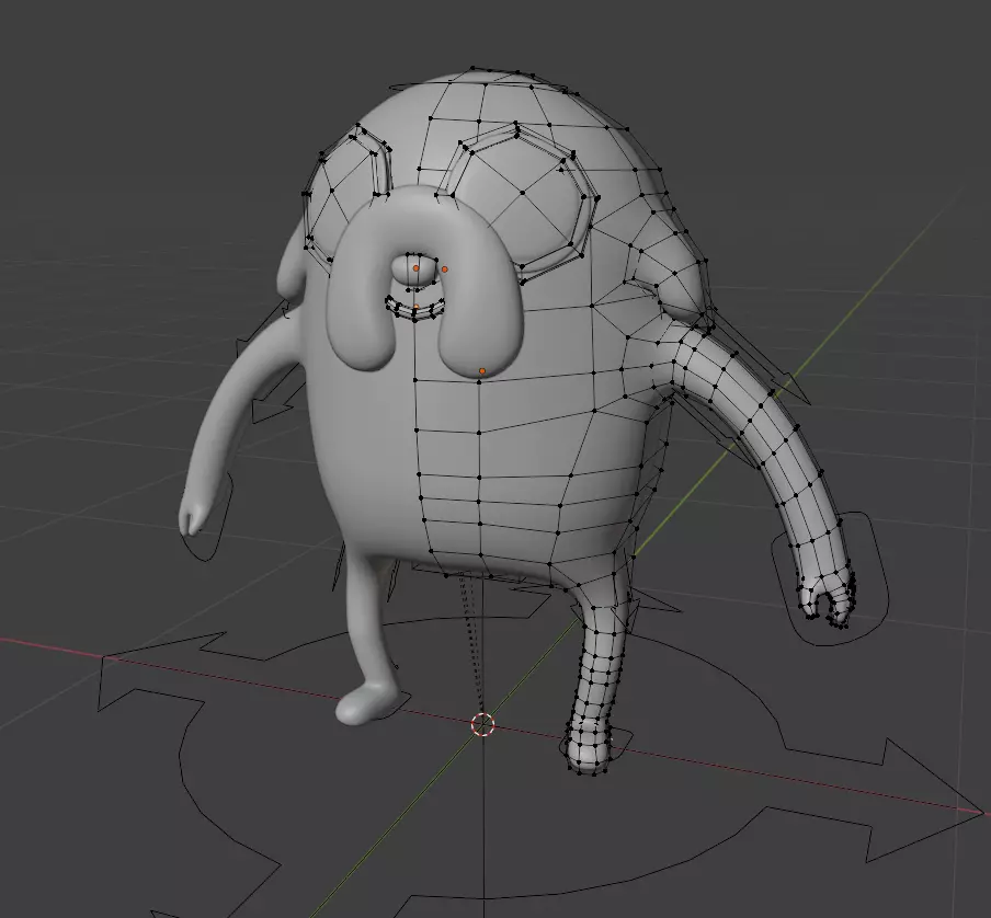 Jake the Dog Adventure Time Free low-poly 3D model_3