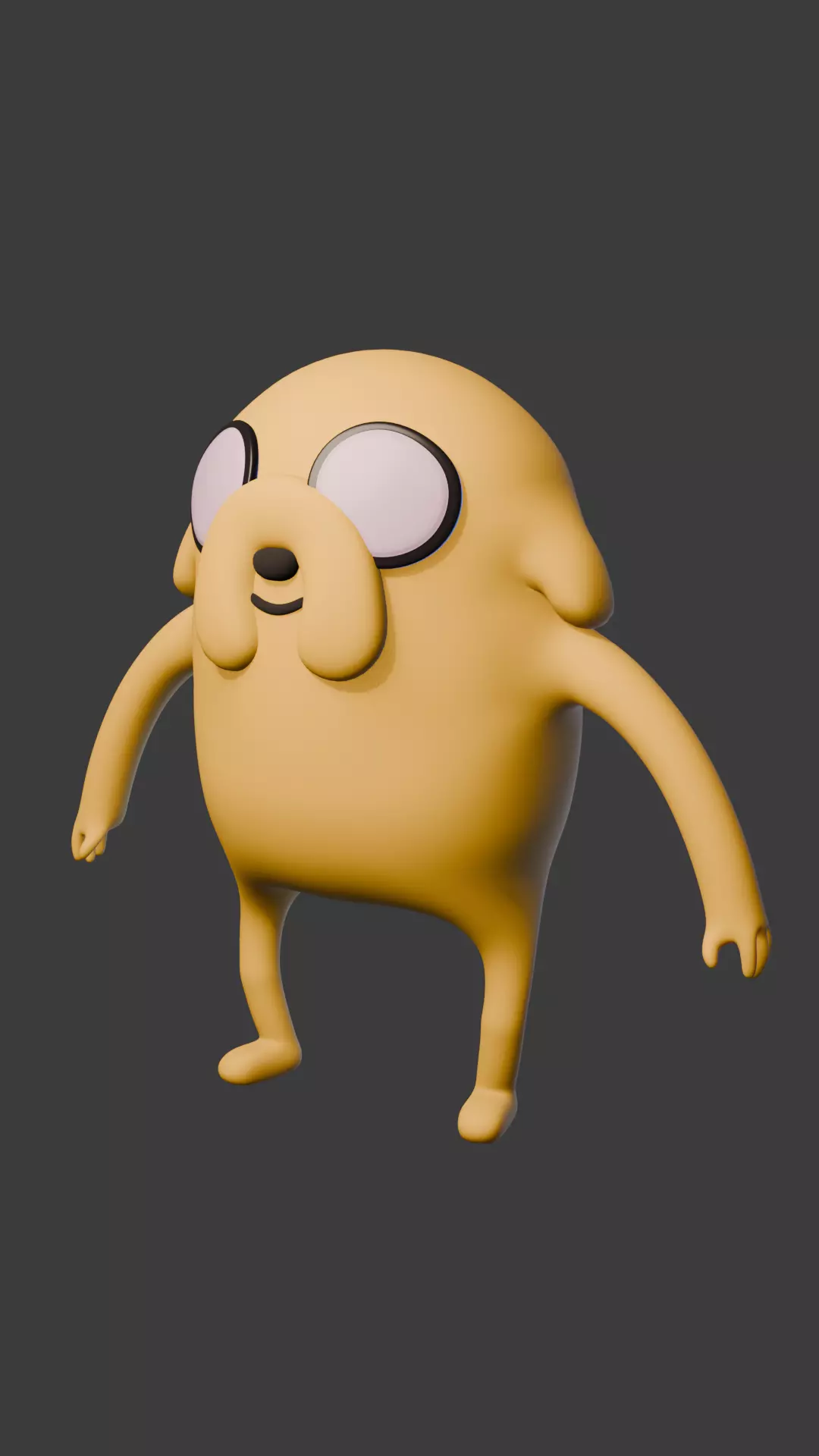 Jake the Dog Adventure Time Free low-poly 3D model_0