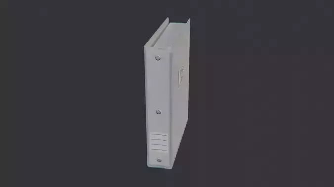 Gray Office Binder with Label and Ring