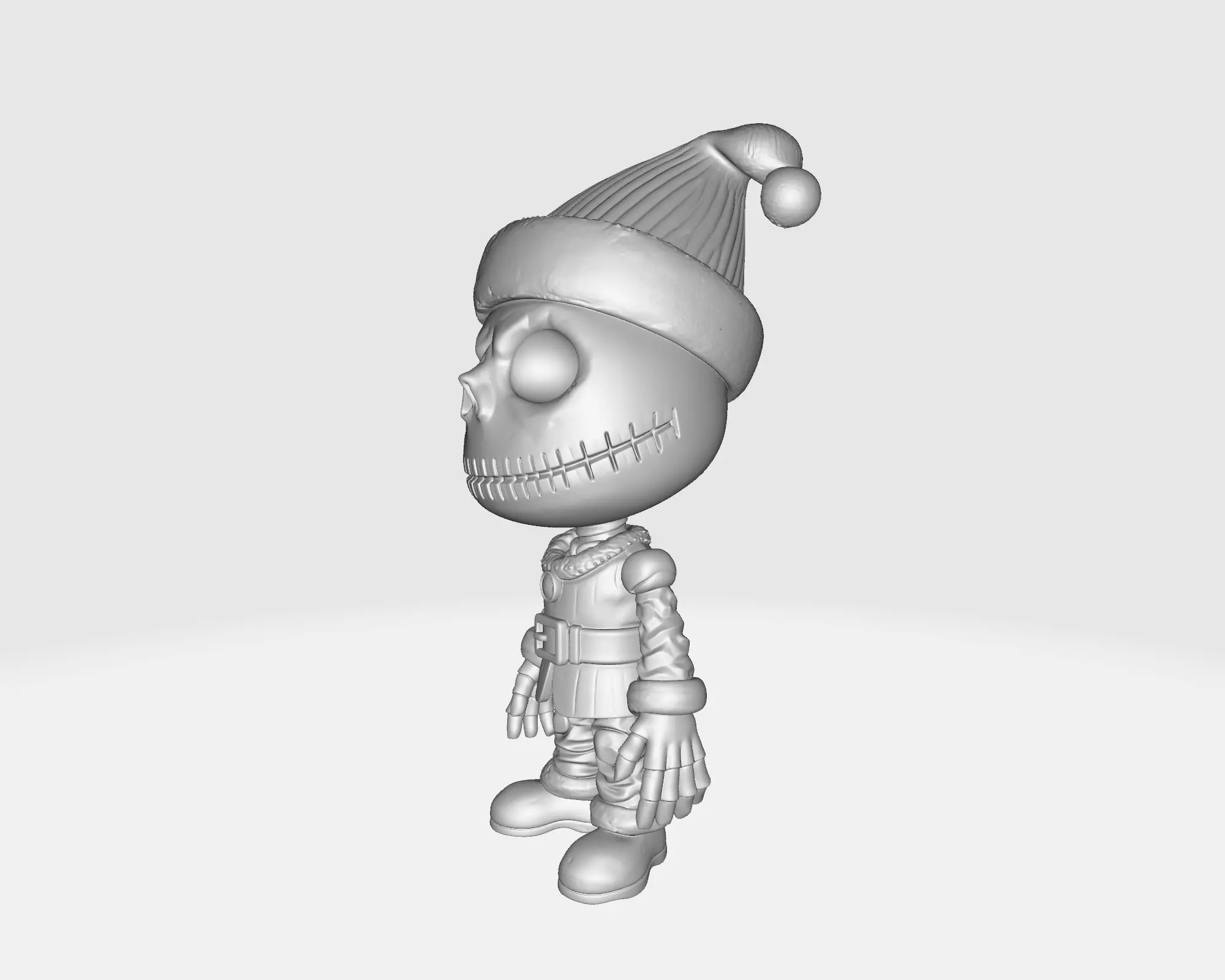 Jack Skellington Santa Claus Print Nightmare Before Christmas  3D print model_2