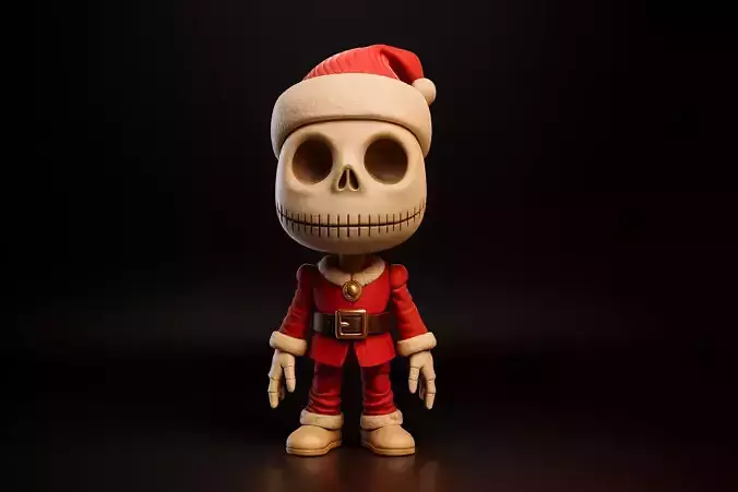 Jack Skellington Santa Claus Print Nightmare Before Christmas  3D print model