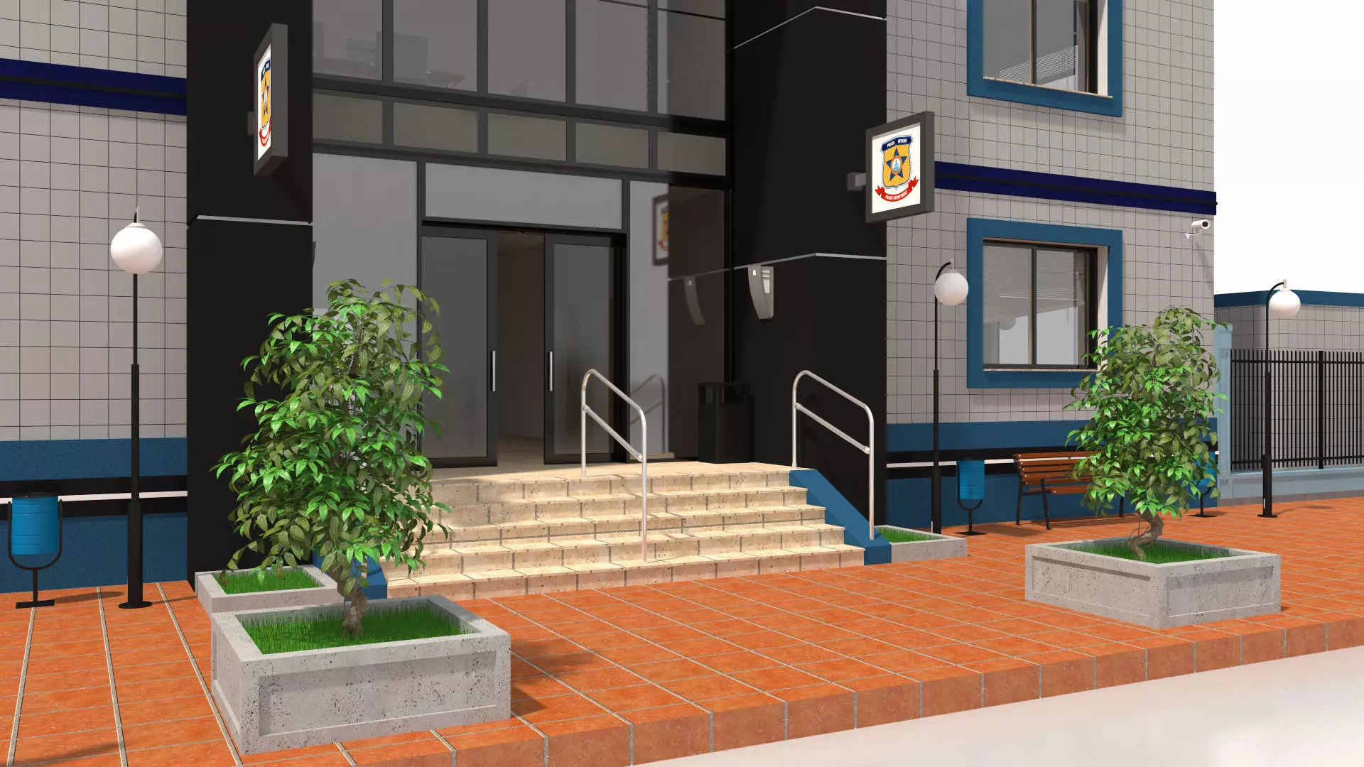 Police Station 3D model_13