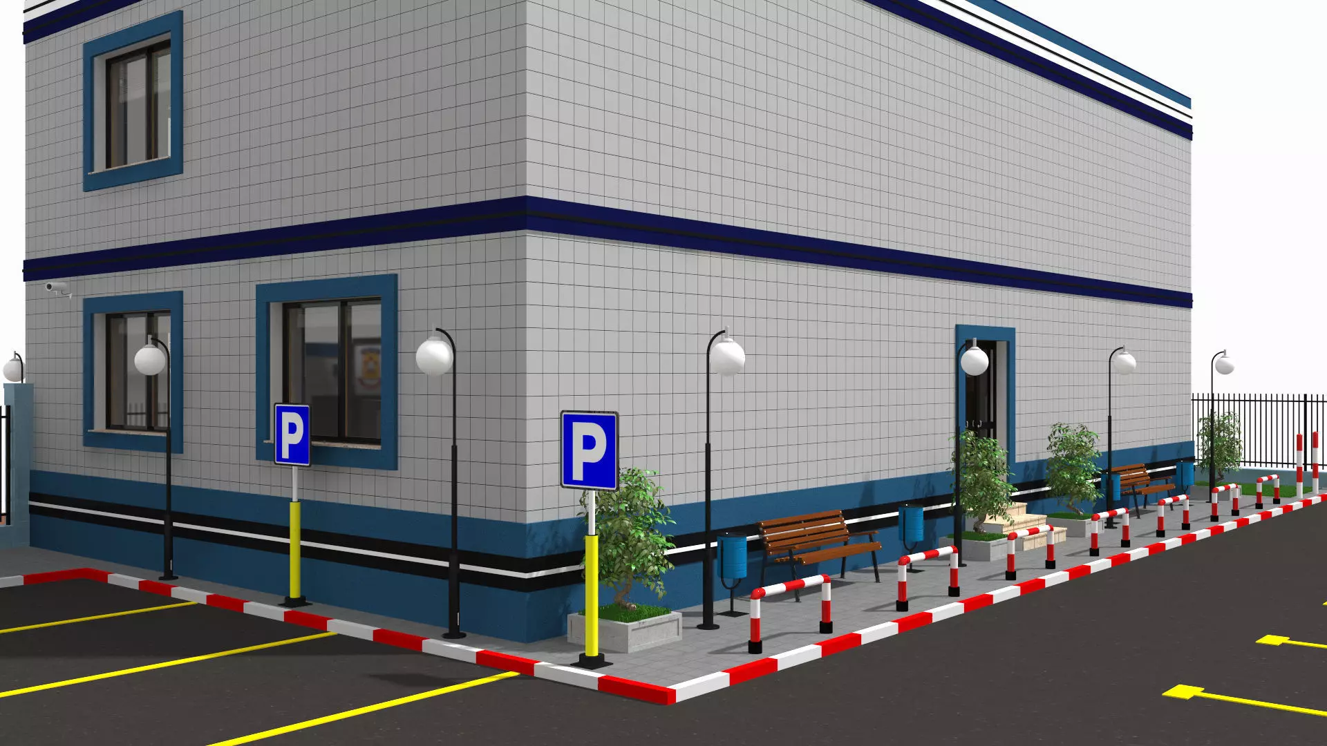 Police Station 3D model_12