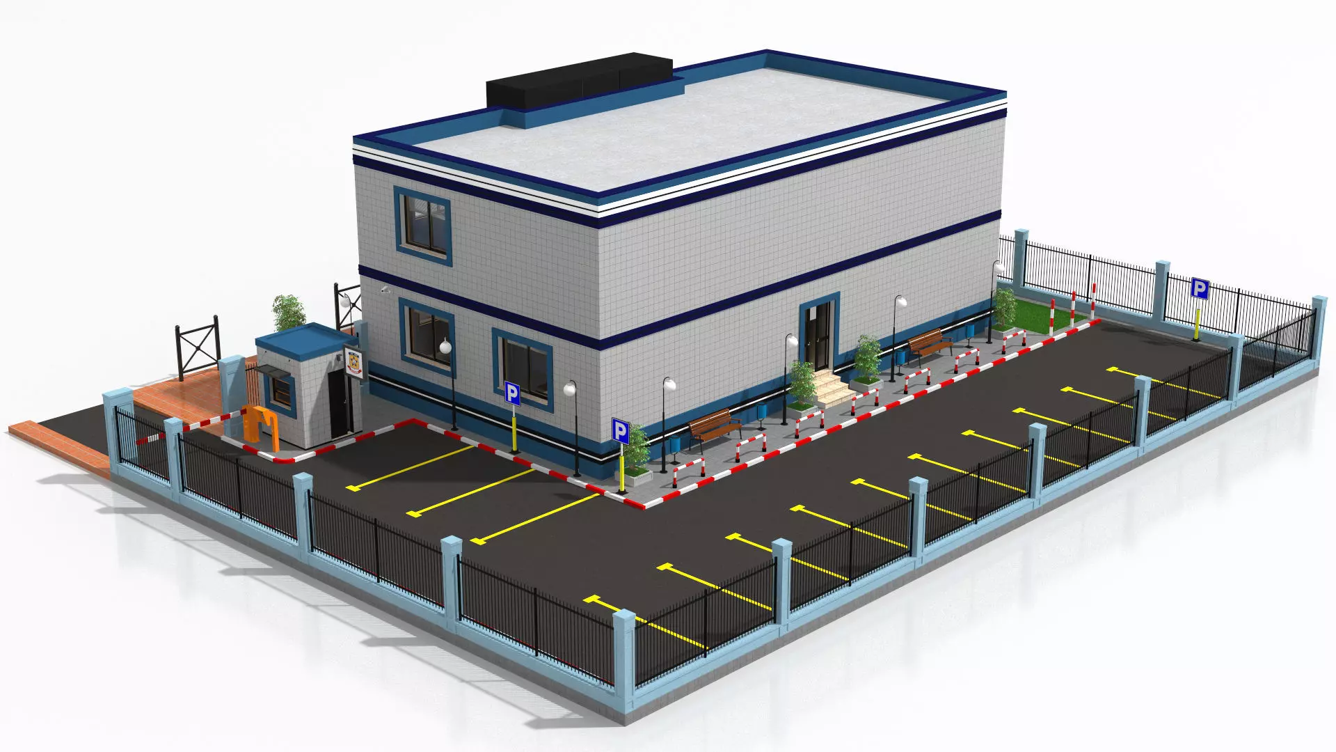 Police Station 3D model_6