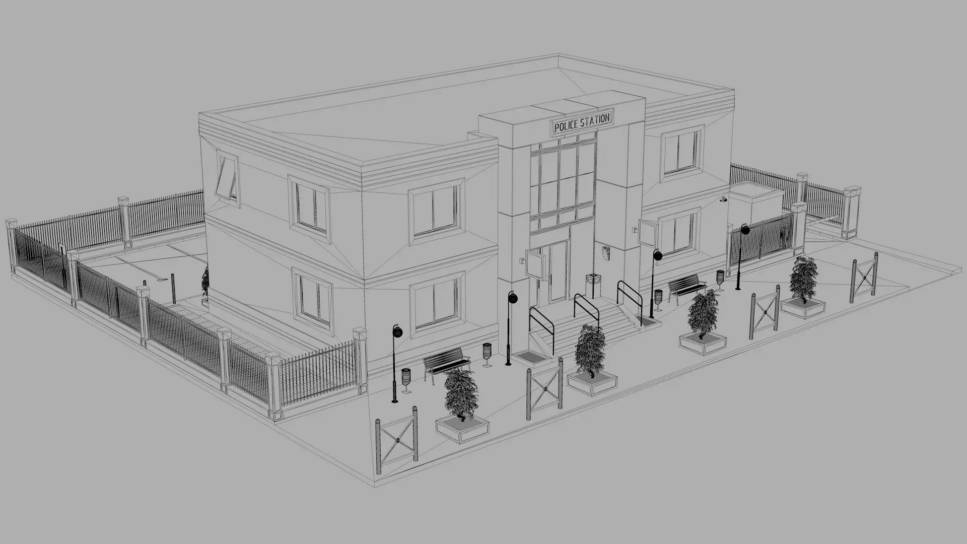 Police Station 3D model_20