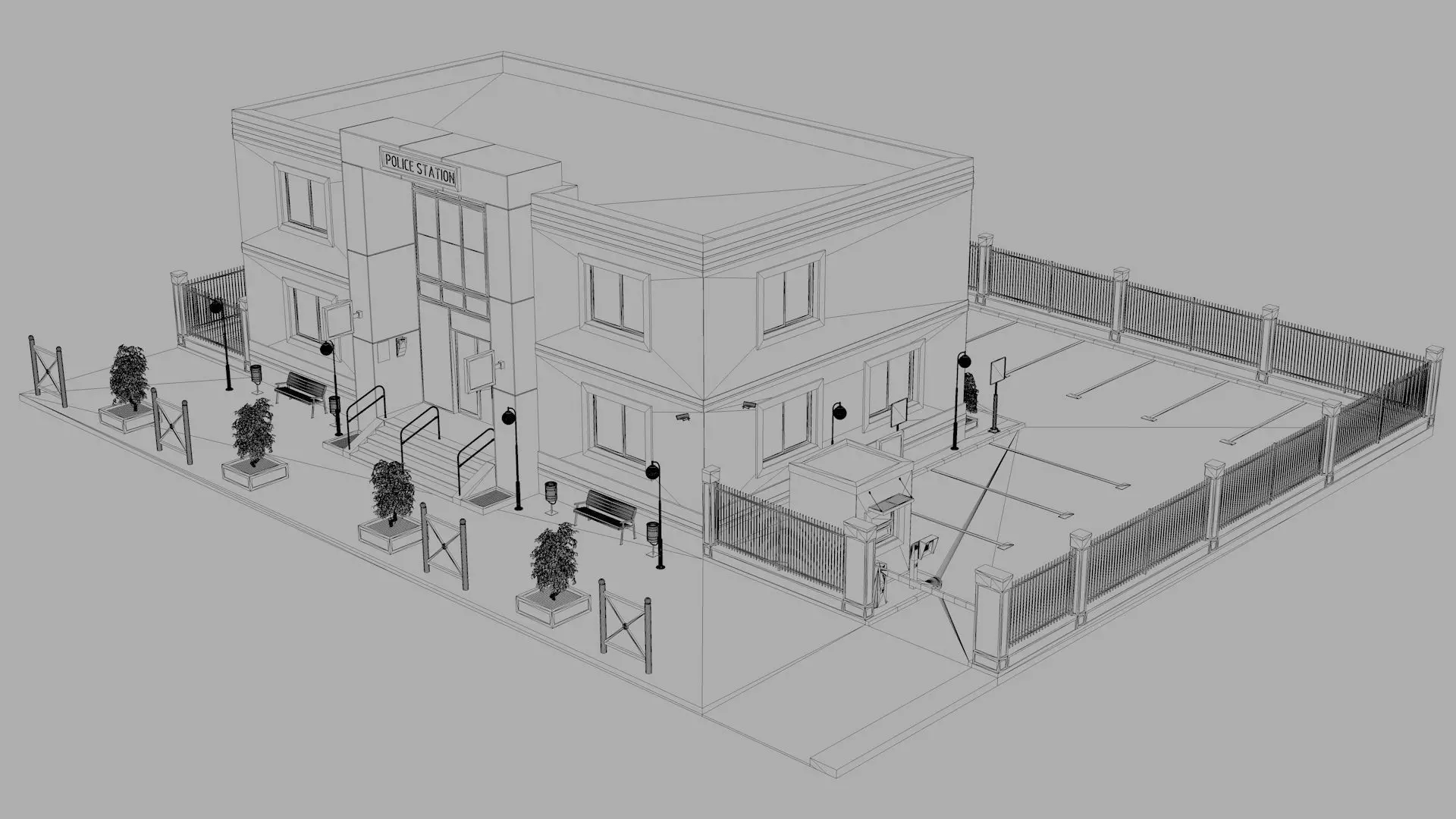 Police Station 3D model_19