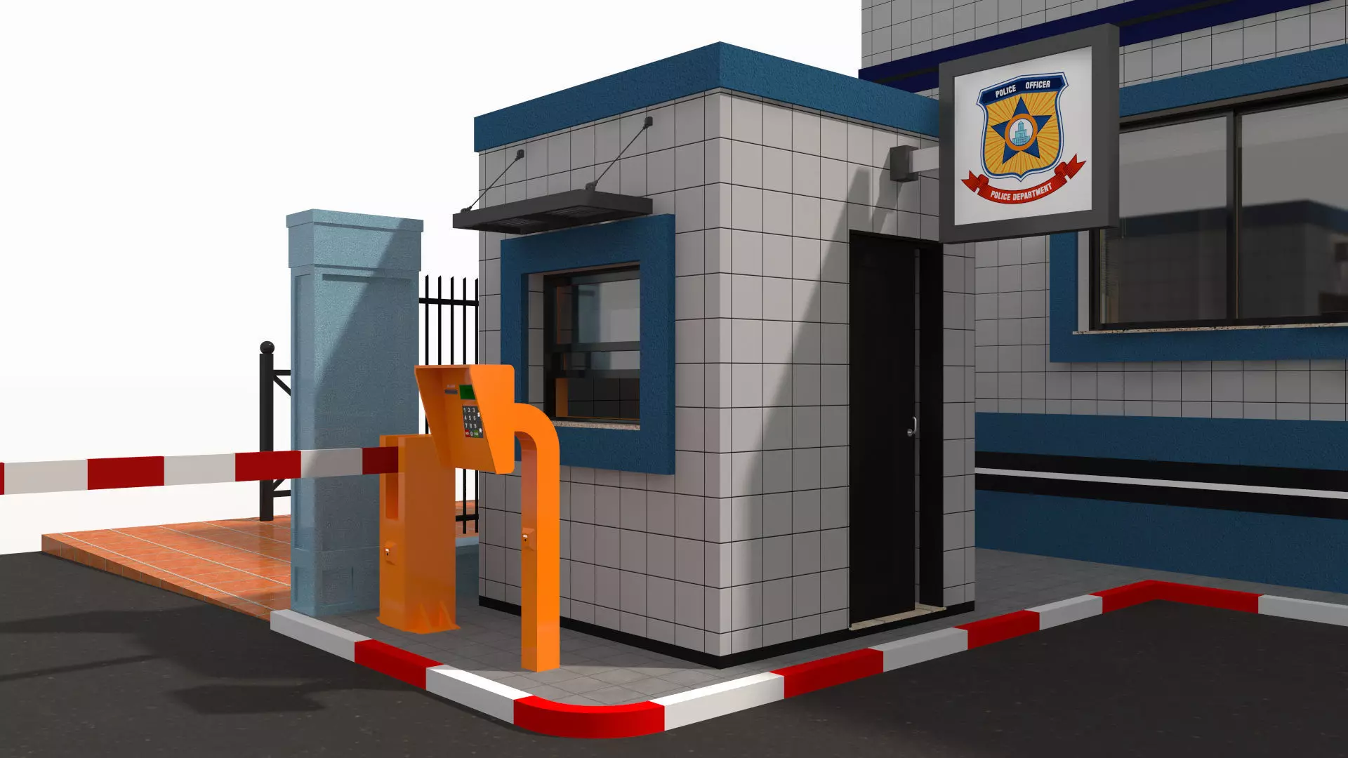 Police Station 3D model_11