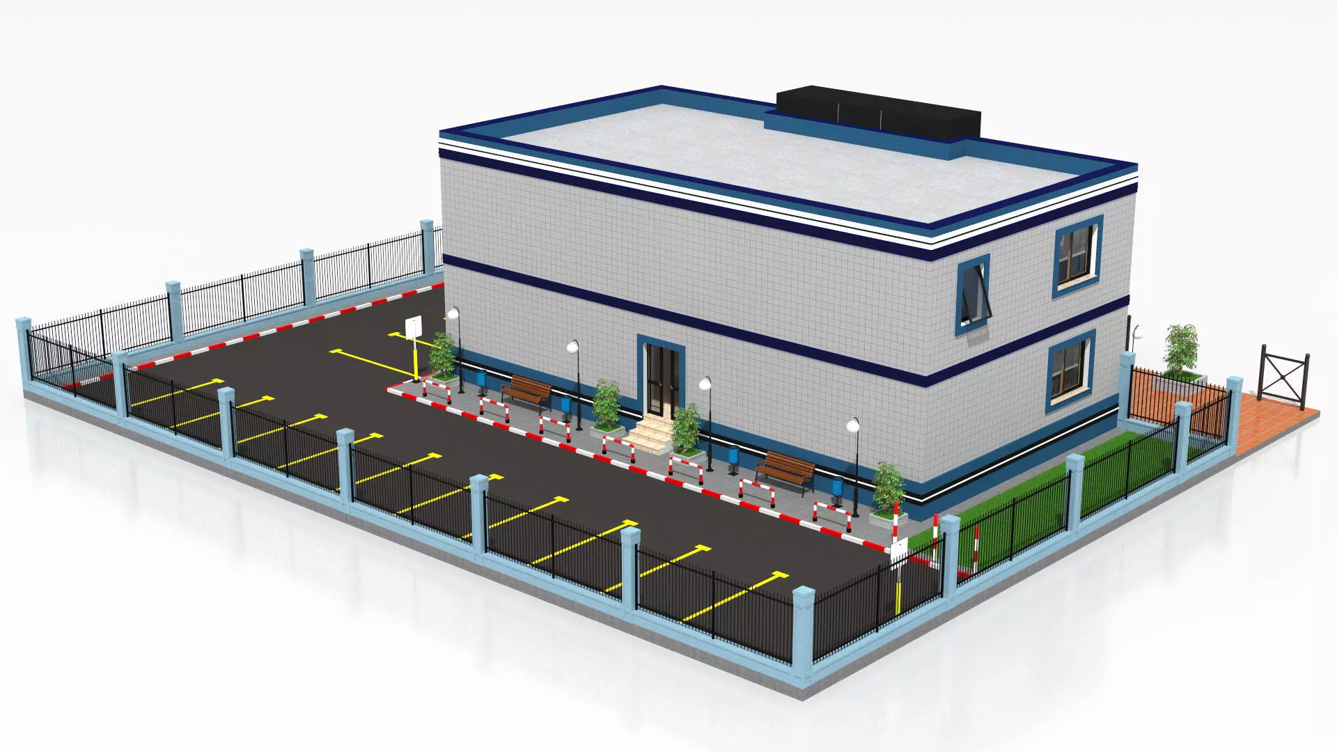 Police Station 3D model_5