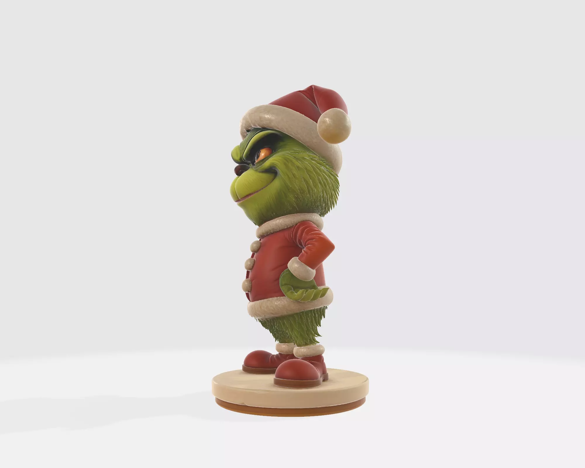 Grinch 3D Print Figure Christmas Decoration Holiday Grinch  3D print model_5