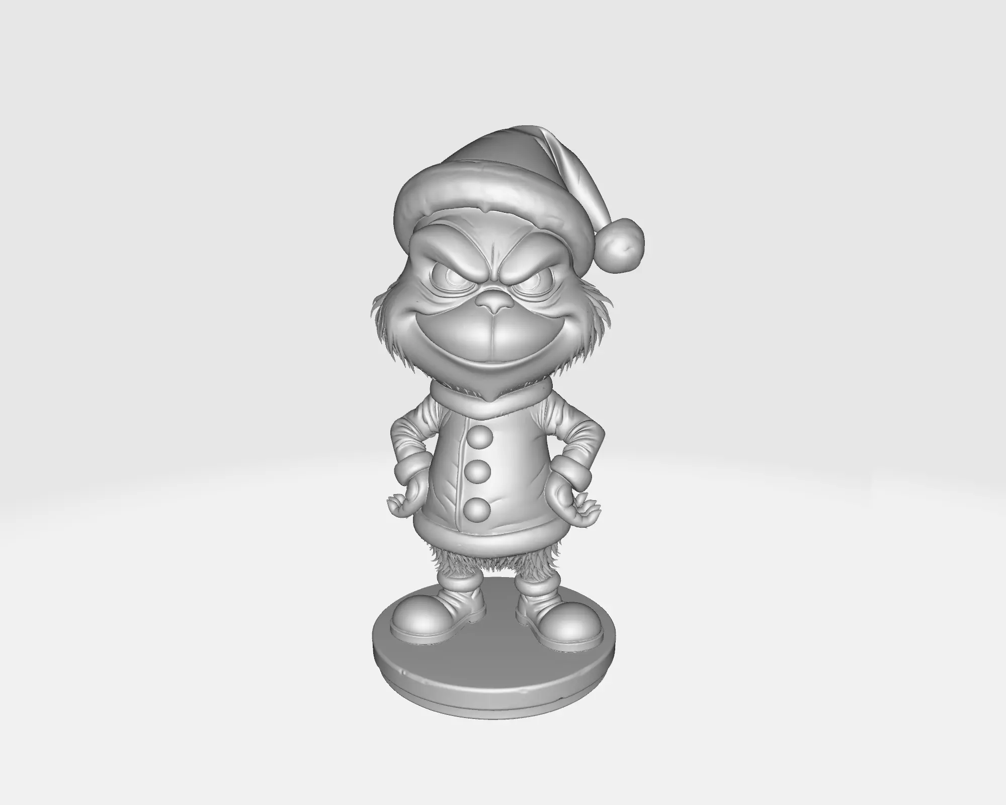 Grinch 3D Print Figure Christmas Decoration Holiday Grinch  3D print model_1