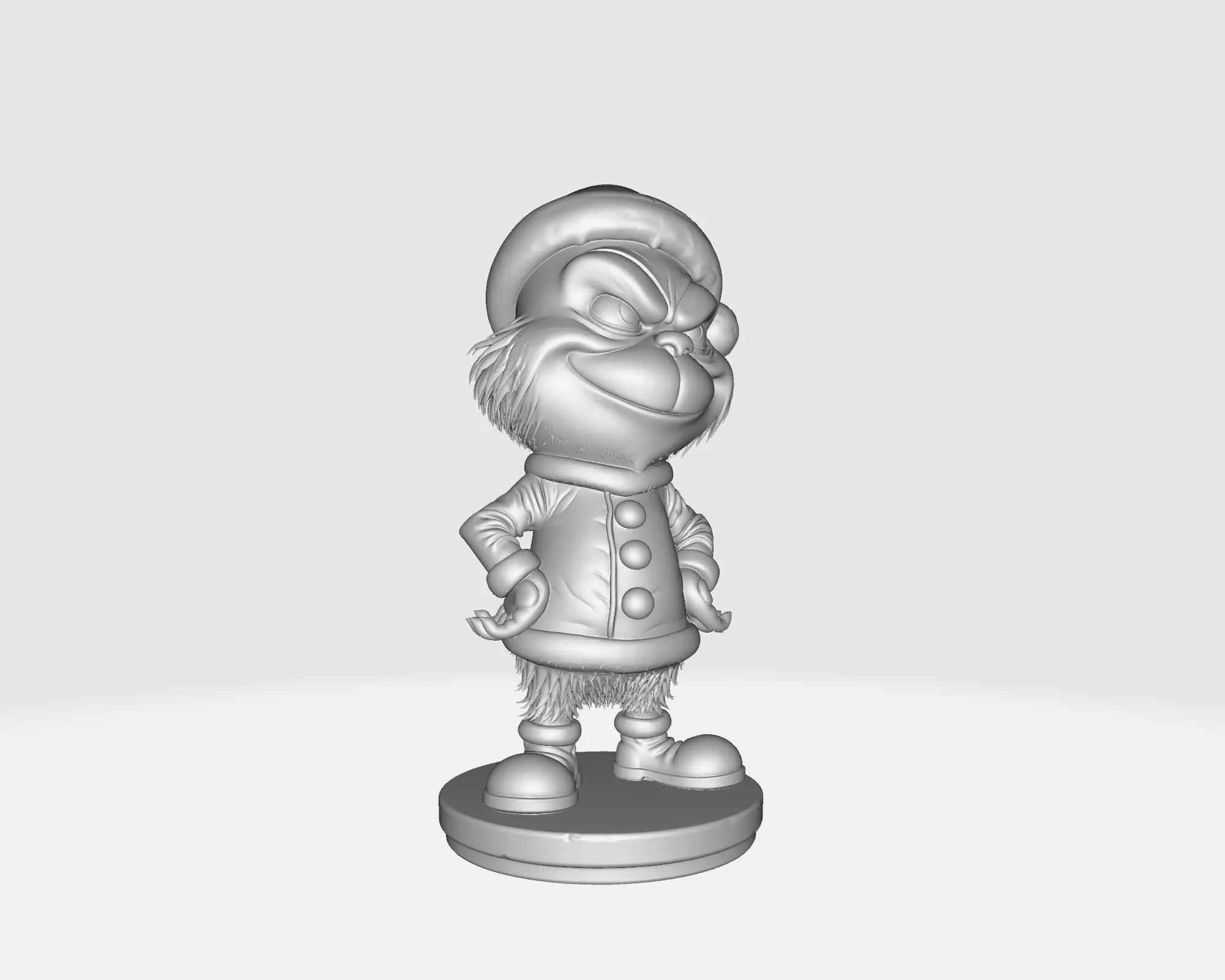 Grinch 3D Print Figure Christmas Decoration Holiday Grinch  3D print model_4