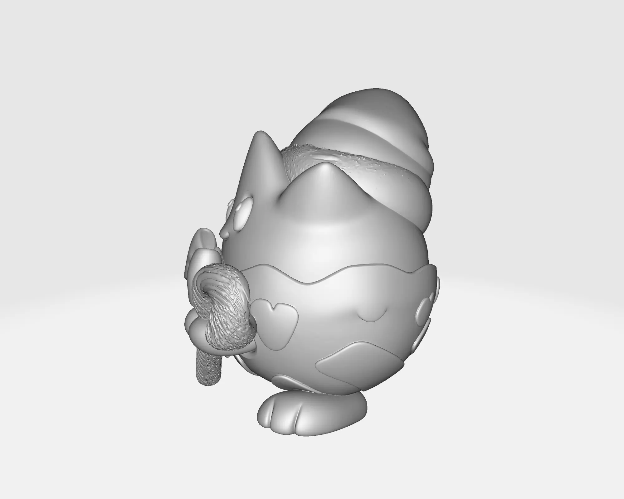 Christmas Togepi Cute Pokemon Holiday Figurine 3D print model_3