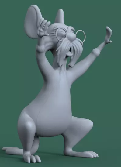 MERLIN AND MIM FROM THE SWORD IN THE STONE-PARTS ADN COMPLETE 3D print model_21