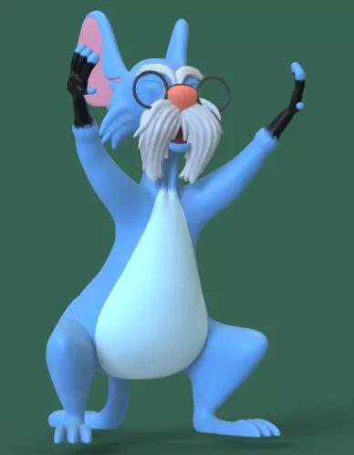 MERLIN AND MIM FROM THE SWORD IN THE STONE-PARTS ADN COMPLETE 3D print model_14