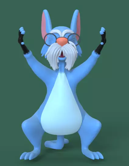 MERLIN AND MIM FROM THE SWORD IN THE STONE-PARTS ADN COMPLETE 3D print model_8