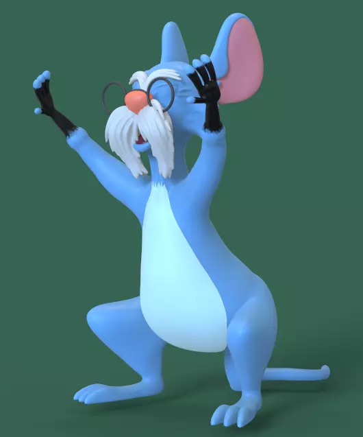 MERLIN AND MIM FROM THE SWORD IN THE STONE-PARTS ADN COMPLETE 3D print model_9