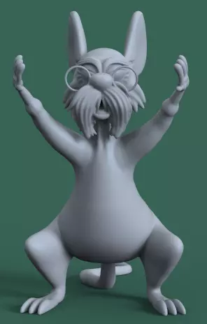 MERLIN AND MIM FROM THE SWORD IN THE STONE-PARTS ADN COMPLETE 3D print model_16