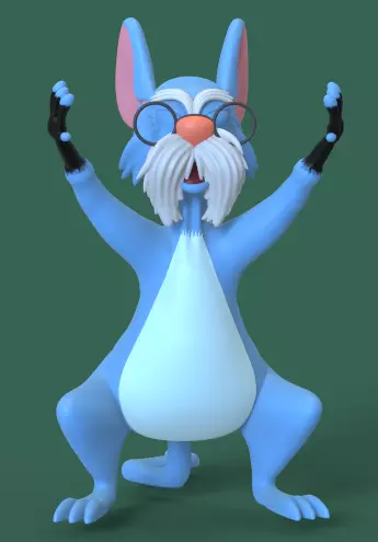 MERLIN AND MIM FROM THE SWORD IN THE STONE-PARTS ADN COMPLETE 3D print model_15